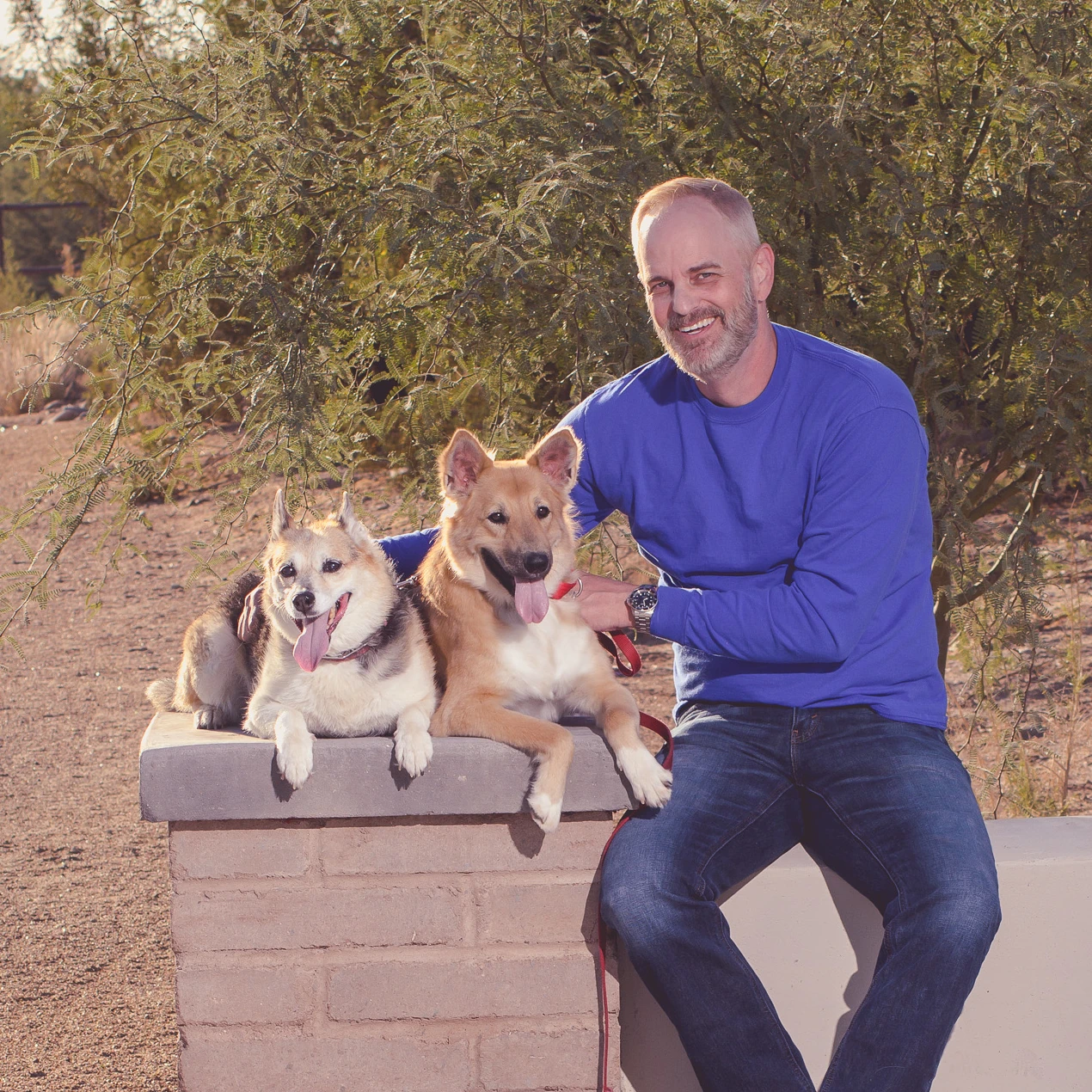 Pic of me with my 2 dogs